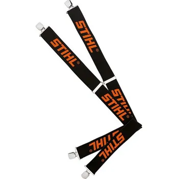 Módní doplněk Šle s kovovými sponami černé