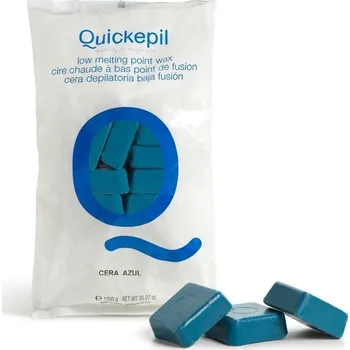 Tvrdý vosk na depilaci QUICKEPIL modrý 1kg (AS)