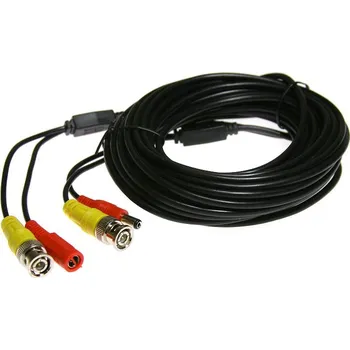 Video kabel Alien Kabel koaxiální s BNC + napájení 10 metrů černý