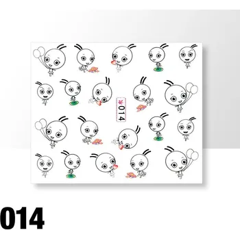 Vodolepky na zdobení nehtů č. 014