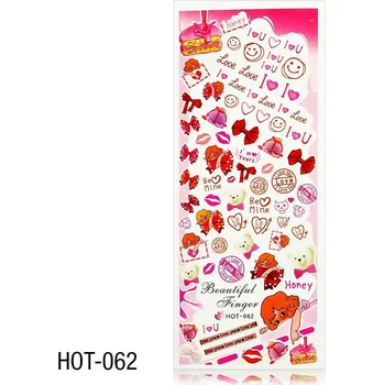 Vodolepky na zdobení nehtů - velký list 12,7 x 5,5cm HOT-062 (A)