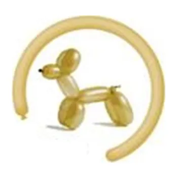 Balónek Balónky modelovací ZLATÉ 10 ks, délka 150 cm