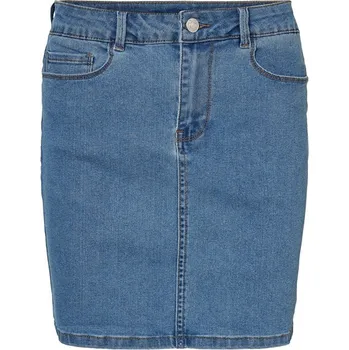Dámská sukně Vero Moda Hot Seven Mr Short Skirt Denim Light Blue Denim 