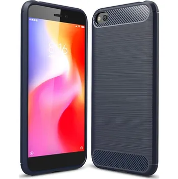 Pouzdro na mobilní telefon Pouzdro Carbon Case pro Xiaomi RedMi Go modré