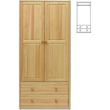 Ložnicová sestava Skříň SF111 povrchová úprava Bezbarvý přírodní lak