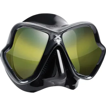 Potápěčská maska Maska Mares X-Vision Liquidskin Ultra černá, zlatě tónovaná skla