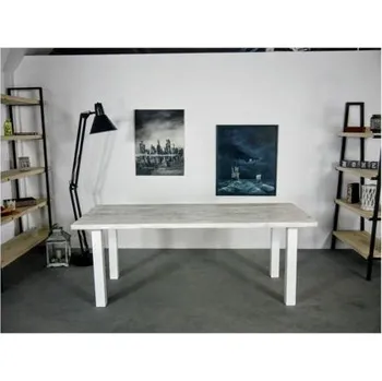 Jídelní stůl Industriální stůl Model C2 - bělený rozměry stolu 120x75x80cm
