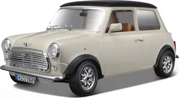 autíčko Bburago Mini Cooper 1969 1:18 krémová