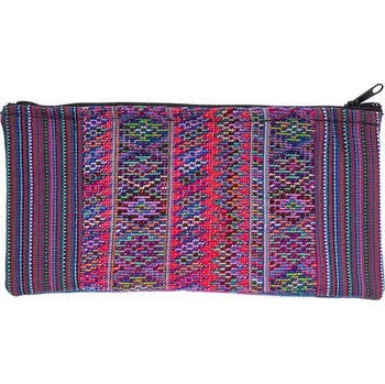 Penál Bavlněné pouzdro na drobnosti vyšívané tkané 20 x 10 cm D