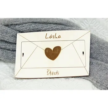 Dárková krabička Krabička na peníze Láska a štěstí