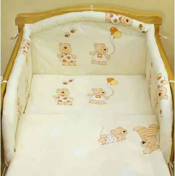 Povlečení Mamo Tato Balónek žluté 140 x 200 cm knoflíky