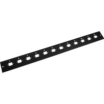 Serverovna CONTEG Čelo pro 19" optickou vanu, 12 pozic SC, černé (OR-12SC-H) - 21.01.9015