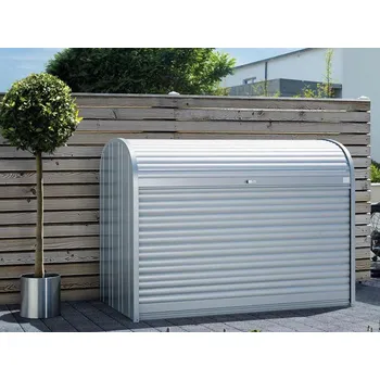 Zahradní úložný box Biohort Úložný box STOREMAX silver - 190 x 97 x 136cm
