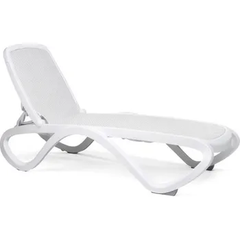 Zahradní lehátko Nardi Plastové lehátko OMEGA - Biely rám / biela