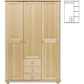 Ložnicová sestava Skříň SF101 povrchová úprava Bezbarvý přírodní lak