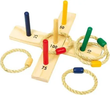 Dřevěná hračka Legler AA8236 Házení kroužků barevné 