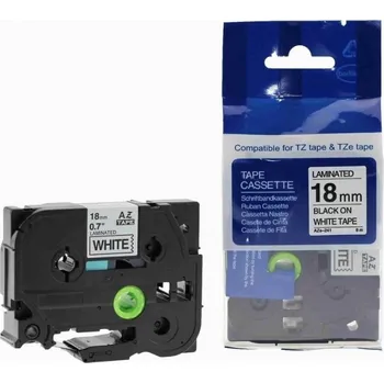 Pásek do tiskárny Kompatibilní páska s Brother TZ-241 / TZe-241, 18mm x 8m, černý tisk / bílý podklad