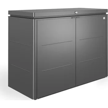 Zahradní úložný box Biohort Úložný box HIGH BOARD 160 - tmavosivá metalická