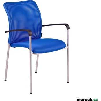 Jednací židle Jednací kovová židle TRITON GREY – s područkami, více barev Office Pro Modrá DK 90