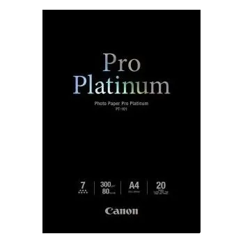 Tiskárna Canon Photo Paper Pro Platinum PT-101 2768B016, 300 g/m2, A4, 20ks, lesklý, inkoustový, bílý, foto papír
