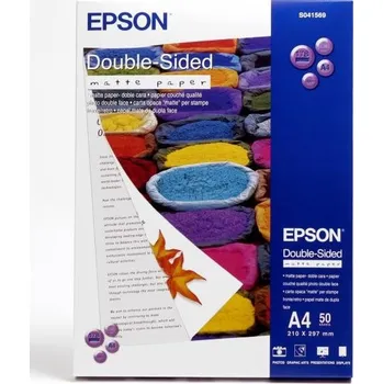 Fotopapír Epson Double-Sided Matte Paper C13S041569, 178 g/m2, A4, 50ks, foto papír