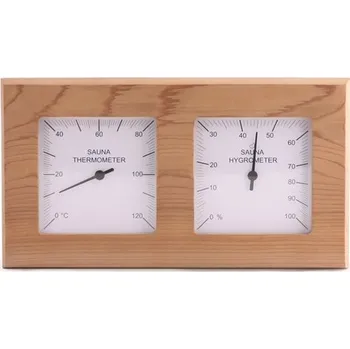 Prodej ukončen: Teploměr s vlhkoměrem Sentiotec, cedrový