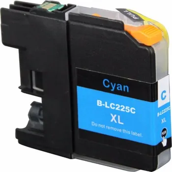 Brother LC-225XL azurová (cyan), kompatibilní cartridge