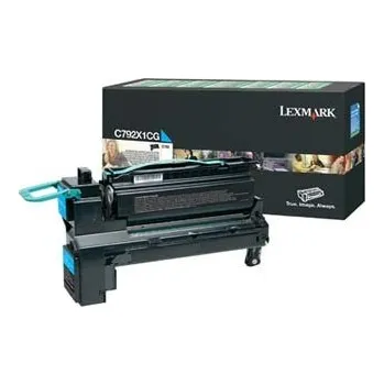 Počítačové příslušenství Lexmark C792X1CG azurový (cyan) originální toner