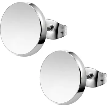 Náušnice Šperky4U Ocelové náušnice placičky, 10 mm - OPN1153-10