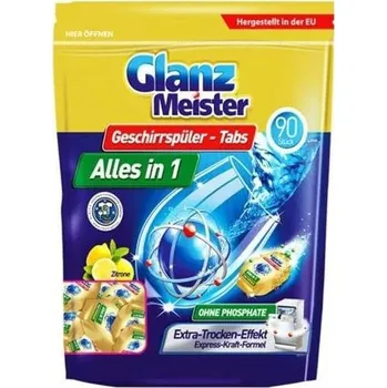 GlanzMeister Glanz Meister tablety do myčky 90 ks All in one