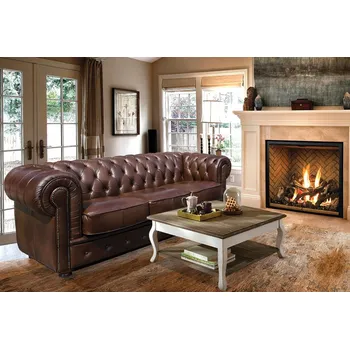 Pohovka Askont Pohovka Chesterfield Windsor 3M se zdobným bokem