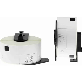 Kotouček do pokladny a tiskárny štítků Kompatibilní role etiket pro Brother DK-11208, 38mm x 90mm, 400 etiket