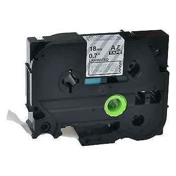 Pásek do tiskárny Kompatibilní páska s Brother TZ-145 / TZe-145, 18mm x 8m, bílý tisk / průhledný podklad