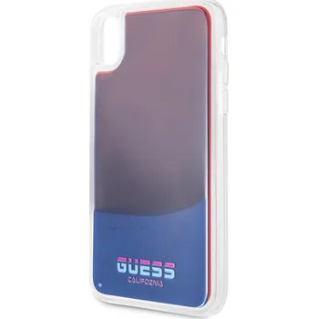 Guess Glow in The Dark pro iPhone XR Sand/Red Pouzdro na mobilní telefon Guess Glow in The Dark pro iPhone XR Sand/Red
