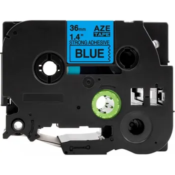 Pásek do tiskárny Kompatibilní páska s Brother TZ-S561 / TZe-S561, 36mm x 8m, extr.adh. černý tisk / modrý podklad