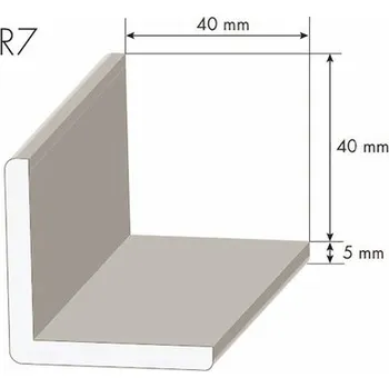 Stavební profil Rohová lišta R7 40 x 40 x 1000 mm smrk