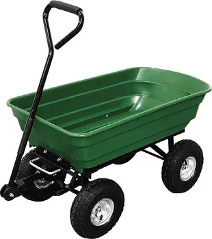 Zahradní vozík J.A.D. Tools vozík čtyřkolový 75 l zelený