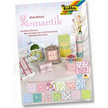 Folia Romantik blok 24x34 cm 26 listů