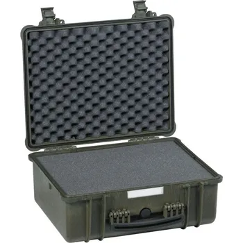 Kufr outdoor 90 Z PE zelený s pěnou