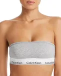 Calvin Klein Modern Cotton Bandeau šedá