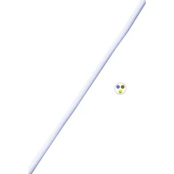 elektrický kabel Textilní kabel 3x0,75 bílý, metrážové zboží