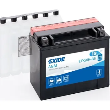 Auto-moto baterie EXIDE YTX20H-BS 12V 18Ah 270A motobaterie