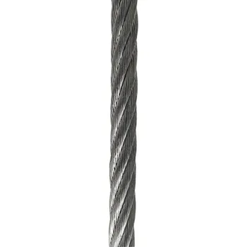 Tažné lano Lano ZN 6mm, ocelové 6x12, 10m nosnost 270 kg