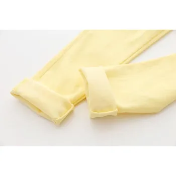 Dívčí letní elastické kalhoty Věk: 7T, Barva: Žlutá