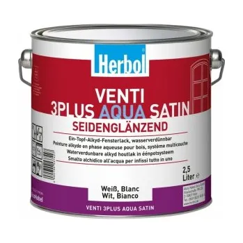 Lak na dřevo Herbol Venti 3-plus AQUA Satin 2,5L + dárek k objednávce nad 1000Kč
