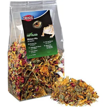 Krmivo pro terarijní zvíře Trixie Mix sušených květin pro plazy 75 g