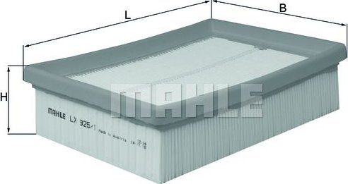 LX 925,MAHLE FILTER LX 925; Air Filter