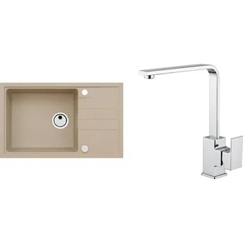 Set Alveus (dřez Intermezzo 130 Beige 55 + baterie Reno Chrom) SETA350
