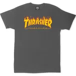 Thrasher  Flame Logo tmavě šedé L 