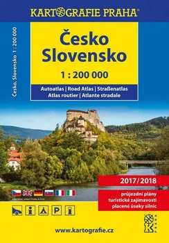 Česko, Slovensko: Autoatlas 1:200 000 - Kartografie Praha (2016, brožovaná) 